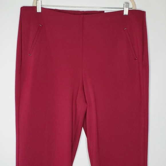 Chico's Juliet Slim Leg Pants Size 18 Tall So Slimming Ponte Pull-on Ankle NEW - Picture 3 of 16